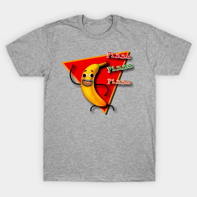 Banana Joe Pizza Dance T-Shirt by AlondraHanley